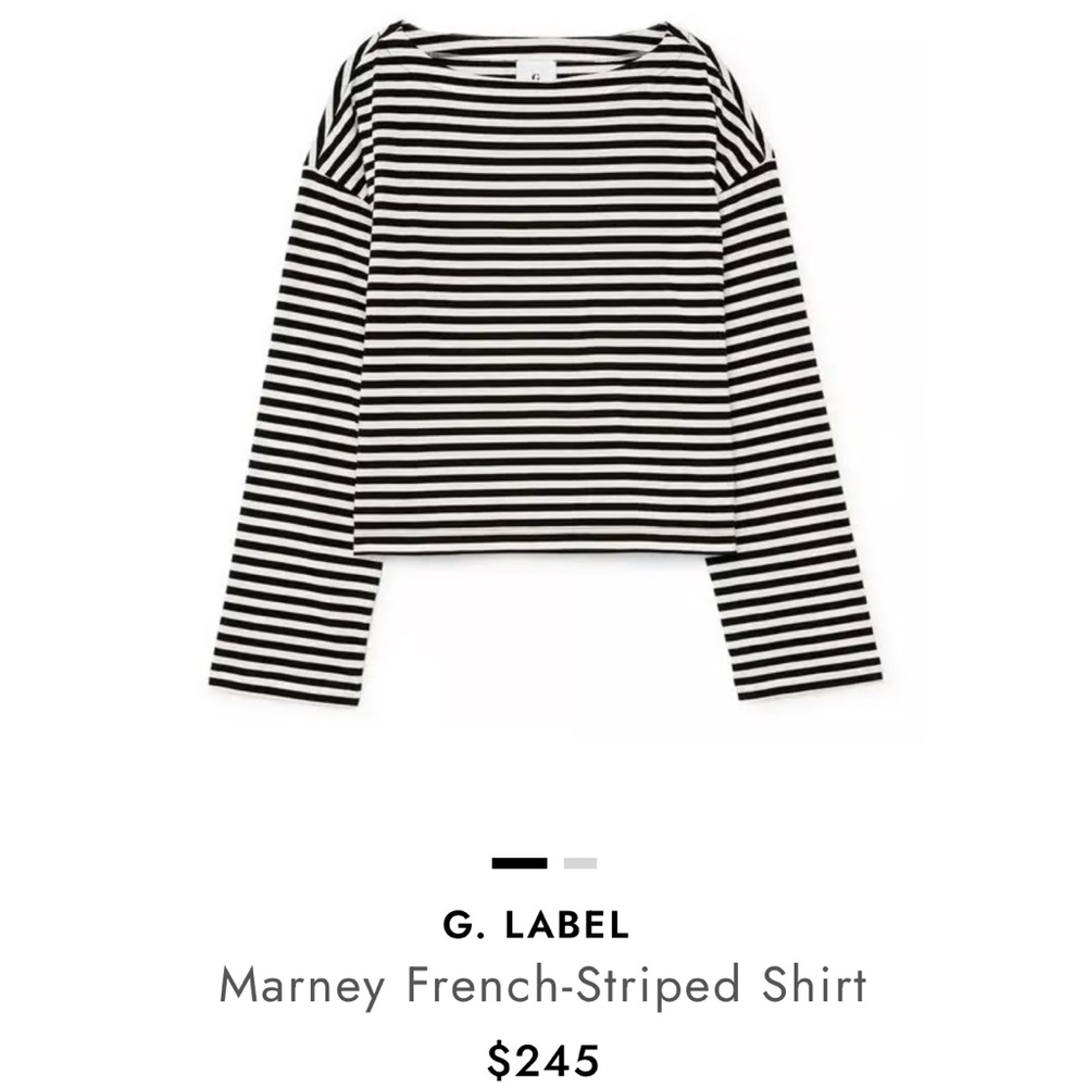 G Label Marney French Striped Long Sleeve Tee